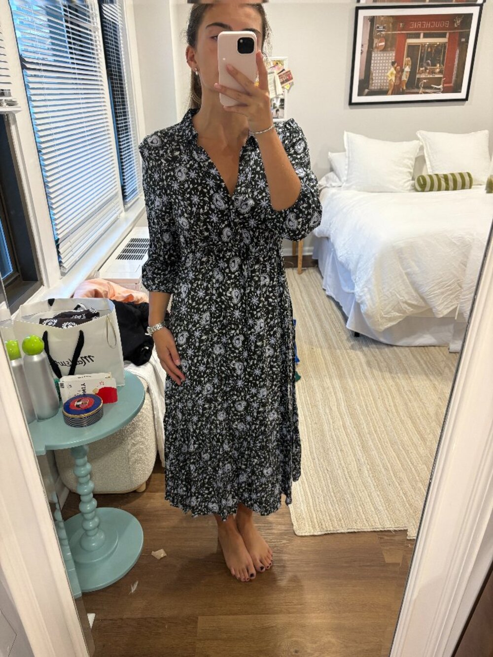 Zara Long Sleeve Midi Dress